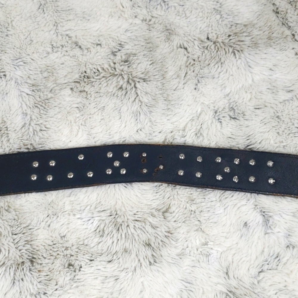 Antique Stephen Handmade Leather, Western Cowboy Black & Brown Men Belt B 508 40 - Picture 12 of 13